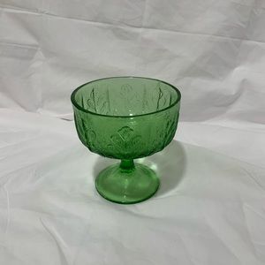Green vintage‎ FTD glass dish